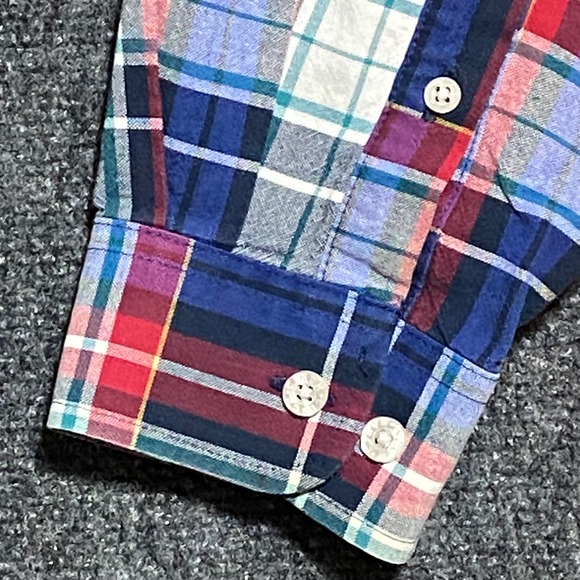 Cinch Mens Large Long Sleeve Plaid Button Down Shirt Western Cowboy Style - Picture 7 of 10